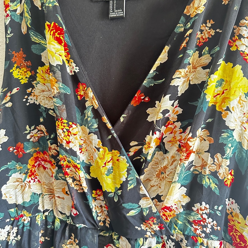 Floral high-low dress